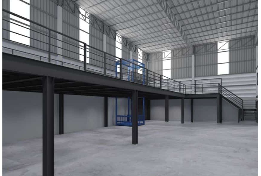 Mezzanine industrielle : doubler sa surface de stockage